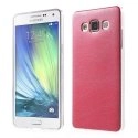TPULEATHERROUGEGALA5 - Coque Souple minigel coloris rouge mat aspect cuir pour Galaxy A5 SM-A500 