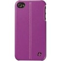 TREXTA-IP4-CLASSYVIO - Coque Trexta Classy cuir violet pour iPhone 4 4S