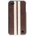 TREXTA-IP4-WENGE - Coque Trexta en bois Wenge et cuir pour iPhone 4