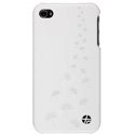 TREXTANATURE-IP4-BL - Coque Trexta Nature cuir blanc pour iPhone 4 4S
