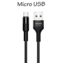 USAMS-BRAIDEDMICRO - Câble Micro-USB renforcé tressé nylon 1,2m charge et transfert de Usams