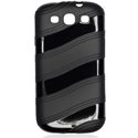HVAGUE-S3-NO - Housse motifs vagues noire pour Samsung Galaxy S3 i9300