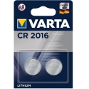 VARTA-2XCR2016 - Lot de 2 Piles boutons VARTA CR2016 au lithium 3V CR-2016