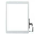 VITREIPADAIR1BLANC - Vitre Tactile Apple iPad Air coloris blanc avec bouton home et adhésif