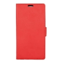 WALLET-SUNNY3ROUGE - Etui Wiko Sunny-3 rabat latéral rouge type portefeuille avec logements cartes