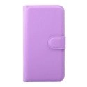 WALLETHUAWEIY5VIOLET - Etui type portefeuille lilas pour Huawei Y5 rabat latéral articulé fonction stand