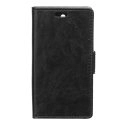WALLETIDOL347NOIR - Etui portefeuille noir pour Alcatel Idol 3 4,7 pouces avec rabat latéral articulé stand