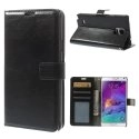 WALLETNOTE4NOIR - Etui type portefeuille noir Samsung Galaxy Note 4 N-910 rabat latéral fonction stand