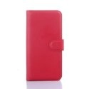 WALLETONEM9ROUG - Etui type portefeuille rouge pour HTC One M9 rabat latéral articulé fonction stand