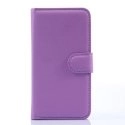 WALLETSUNSETVIOLET - Etui type portefeuille violet pour Wiko Sunset avec rabat latéral articulé fonction stand