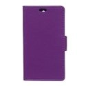 WALLETXPC4VIOLET - Etui type portefeuille pour Sony Xperia C4 coloris violet avec rabat latéral articulé fonction sta