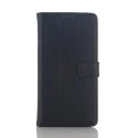 WALLUXXPEZ5NOIR - Etui de type portefeuille en cuir véritable pour Sony Xperia Z5 coloris noir