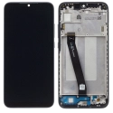 Ecran noir origine Redmi 7 Vitre LCD + Surface tactile + Châssis