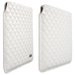 AVENYNPOUCH_BLAIPAD2 - Housse Luxe Krusell Avenyn Pouch en cuir synthétique blanc iPad 2 et 3