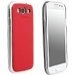 89686_I9300 - Coque arrière Krusell Donso Aspect Cuir rouge Samsung Galaxy S3