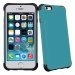 ANTICHOCIP647TURQUOISE - Coque hybride bi-matières anti-choc pour iPhone 6 coloris turquoise