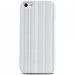 BEEZ-ALLUREIP5PEARLW - BE-EZ Coque LA Cover Allure Pearl White rayures colorés pour iPhone 5s