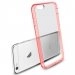 BIMATBUMPROUGEIP647 - Coque souple en gel type bumper crystal rouge avec dos transparent pour iPhone 6