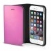 BOOKSE1005HP - Etui Folio Fonex série Book Shine pour iPhone 6s rose