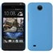 CASYBLEUDESIRE300 - Coque rigide bleue pour HTC Desire 300 aspect mat toucher rubber gomme