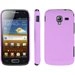 CASYACE2VIO - Coque rigide Violette pour Samsung Galaxy Ace 2 i8160 aspect mat toucher rubber gomme