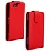 CHICZ1COMPACTROUGE - Etui rouge à rabat avec fermeture magnétique pour Sony Xperia Z1 Compact