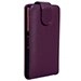 CHICZ1VIOLET - Etui violet à rabat avec fermeture magnétique pour Sony Xperia Z1