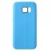 COUTUREGALS7BLEU - Coque souple bleue aspect cuir coutures apparentes pour Samsung Galaxy S7