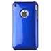 COVBRI-IPHONE-BL - Coque arriere bleu brillant pour iPhone 3G 3GS