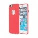 COVFRAMEIP6ROUGE - Coque souple en gel type bumper blanc avec dos rouge pour iPhone 6 4,7 pouces