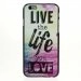 COVIP6LIVELIFELOVE - Coque rigide Live Life Love pour iPhone 6 4,7 pouces