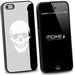 COVMIROIRIP5SKULL - Coque arrière miroir argenté motif Skull pour iPhone 5