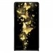 CPRN1ASCENDP6PAPILLONSDORES - Coque rigide pour Huawei Ascend P6 avec impression Motifs papillons dorés