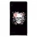 CPRN1ASCENDP6SKULLFLOWER - Coque rigide pour Huawei Ascend P6 avec impression Motifs skull fleuri