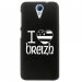 CPRN1DES620DRAPBREIZH - Coque rigide noire pour HTC Desire 620 avec impression Motif drapeau breton I Love Breizh