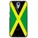 CPRN1DES620DRAPJAMAIQUE - Coque rigide noire pour HTC Desire 620 avec impression Motif drapeau de la Jamaïque