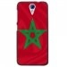 CPRN1DES620DRAPMAROC - Coque rigide noire pour HTC Desire 620 avec impression Motif drapeau du Maroc