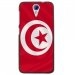CPRN1DES620DRAPTUNISIE - Coque rigide noire pour HTC Desire 620 avec impression Motif drapeau de la Tunisie