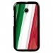 CPRN1MOTOEDRAPITALIE - Coque noire pour Motorola Moto E motif drapeau Italie