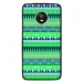 CPRN1MOTOG5AZTEQUEBLEUVER - Coque rigide pour Motorola Moto G5 avec impression Motifs aztèque bleu et vert