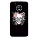 CPRN1MOTOG5SKULLFLOWER - Coque rigide pour Motorola Moto G5 avec impression Motifs skull fleuri