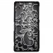 CPRN1Z3PLUSARABESQUENOIRE - Coque rigide noire pour Sony Xperia Z3-Plus avec impression Motif arabesque noir