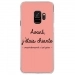 CRYSGALAXYS9CHIANTEROSE - Coque rigide transparente pour Samsung Galaxy S9 avec impression Motifs Avant, j'étais chiante rose
