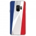 CRYSGALAXYS9DRAPFRANCE - Coque rigide transparente pour Samsung Galaxy S9 avec impression Motifs drapeau de la France