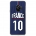 CRYSGALAXYS9MAILLOTFRANCE - Coque rigide transparente pour Samsung Galaxy S9 avec impression Motifs Maillot de Football France