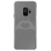CRYSGALAXYS9MAINCOEUR - Coque rigide transparente pour Samsung Galaxy S9 avec impression Motifs mains en forme de coeur