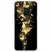 CRYSGALAXYS9PAPILLONSDORES - Coque rigide transparente pour Samsung Galaxy S9 avec impression Motifs papillons dorés