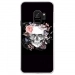 CRYSGALAXYS9SKULLFLOWER - Coque rigide transparente pour Samsung Galaxy S9 avec impression Motifs skull fleuri