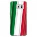 CRYSGALS7EDGEDRAPITALIE - Coque rigide transparente pour Samsung Galaxy S7-Edge avec impression Motifs drapeau de l'Italie