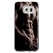 CRYSGALS7EDGETORSE - Coque rigide transparente pour Samsung Galaxy S7-Edge avec impression Motifs torse d'un homme muscle